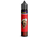Revoltage Tobacco Red Longfill Aroma in einer Flasche mit Totenkopf-Logo auf rotem Hintergrund.