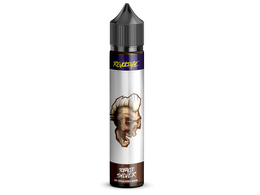Revoltage Tobacco Silver Longfill-Aroma in einer 75 ml Flasche mit Totenkopf-Illustration.