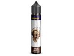 Revoltage Tobacco Silver Longfill-Aroma in einer 75 ml Flasche mit Totenkopf-Illustration.