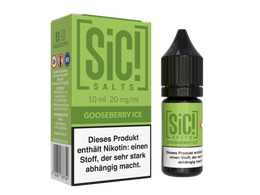SiC! Salts Gooseberry Ice Nikotinsalz Liquid 10 ml 20 mg/ml