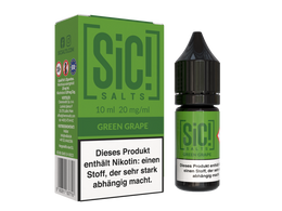 SiC! Salts Green Grape Nikotinsalz Liquid 10 ml 20 mg/ml