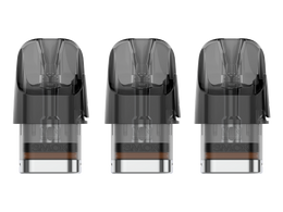 Drei Smok Novo Pods (CLX) mit Mesh-Coil und 3ml Tankvolumen.