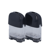 Zwei Uwell Caliburn G Ersatzkartuschen mit schwarzem Mundstück.