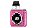 Ein rosa Vaporesso XROS 5 Nano E-Zigaretten-Set mit einem runden Touchscreen.