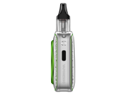 Vaporesso XROS 5 Nano E-Zigarette in Silber mit grünen Akzenten.