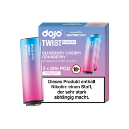 Vaporesso - Dojo - Twist Pod 20 mg/ml (2 Stück pro Packung) - Blueberry Cherry Cranberry