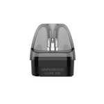 Vaporesso LUXE XR Pod in schwarzem Kunststoff mit transparentem Oberteil.