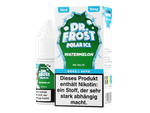 Dr. Frost Watermelon Nikotinsalz Liquid in einer 10ml Flasche mit passender Umverpackung.