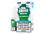 Dr. Frost Watermelon Nikotinsalz Liquid in einer 10ml Flasche mit passender Verpackung.