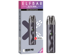 Elfbar Elfx Mini E-Zigaretten Set in Grau mit Verpackung und neuem V2.0 Pod.