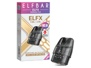 Elfbar Elfx Pod V2.0 Packung mit drei 0,8 Ohm Ersatz-Pods für E-Zigaretten.