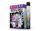 Elfbar Elfa Turbo Pod Kit in Silber mit 550 mAh Akku und 0,8 Ohm Refillable Pod.