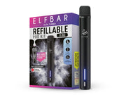 Elfbar Elfa Turbo Pod Kit in Schwarz mit 550 mAh Akku und 0,8 Ohm Refillable Pod.