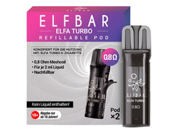 Elfbar - Elfa Turbo 0,8 Ohm Pod (2 Stück pro Packung)