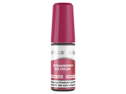 Flerbar Nikotinsalz Liquid Strawberry Ice Cream 10ml Flasche 20 mg/ml ohne Hintergrund