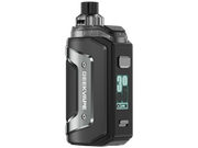 GEEKVAPE Aegis Hero 5 E-Zigarette mit schwarzem Gehäuse und silbernen Akzenten.