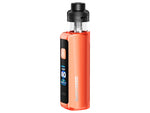 Orange Geekvape Aegis Force E-Zigarette mit schwarzem Mundstück und Display.