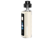 GEEKVAPE Aegis Force E-Zigarette in Beige mit schwarzem Verdampfer und Display.