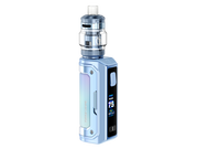 Hellblaues Geekvape Aegis Mini 5 E-Zigaretten Set mit Display und Z Nano 3 Clearomizer.