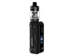 Schwarzes Geekvape Aegis Mini 5 E-Zigaretten Set mit digitalem Display und Z Nano 3 Clearomizer.
