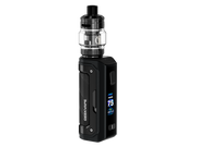 Schwarzes Geekvape Aegis Mini 5 E-Zigaretten Set mit digitalem Display und Z Nano 3 Clearomizer.