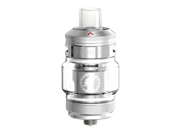 Silberner Geekvape Z Nano 3 Clearomizer aus Edelstahl mit Glastank und 510er-Gewinde.