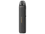 Lost Vape Thelema Aura S E-Zigaretten Set in dunkler Holzoptik mit transparentem Pod.