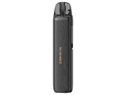 Lost Vape Thelema Aura S E-Zigaretten Set in dunkler Holzoptik mit transparentem Pod.