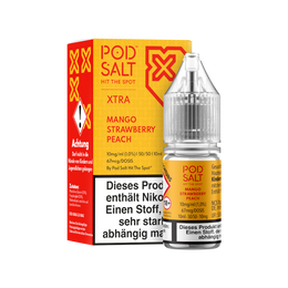 Pod Salt X - Nikotinsalz Liquid  - Mango Strawberry Peach
