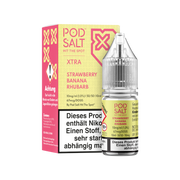 Pod Salt X - Nikotinsalz Liquid  - Strawberry Banana Rhubarb