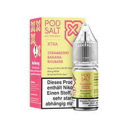 Pod Salt X - Nikotinsalz Liquid  - Strawberry Banana Rhubarb