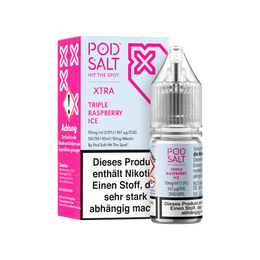 Pod Salt X - Nikotinsalz Liquid  - Triple Raspberry Ice