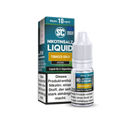 SC Tobacco Gold Nikotinsalz Liquid 10 mg/ml in 10 ml Flasche.