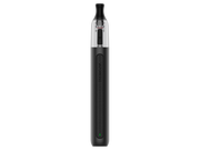 Schlankes, schwarzes Vaporesso ECO One Pro E-Zigaretten Set mit transparentem Pod und LED-Anzeige.